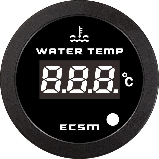 ECT-Digital water temperature gauge (with high temperature alarm light)