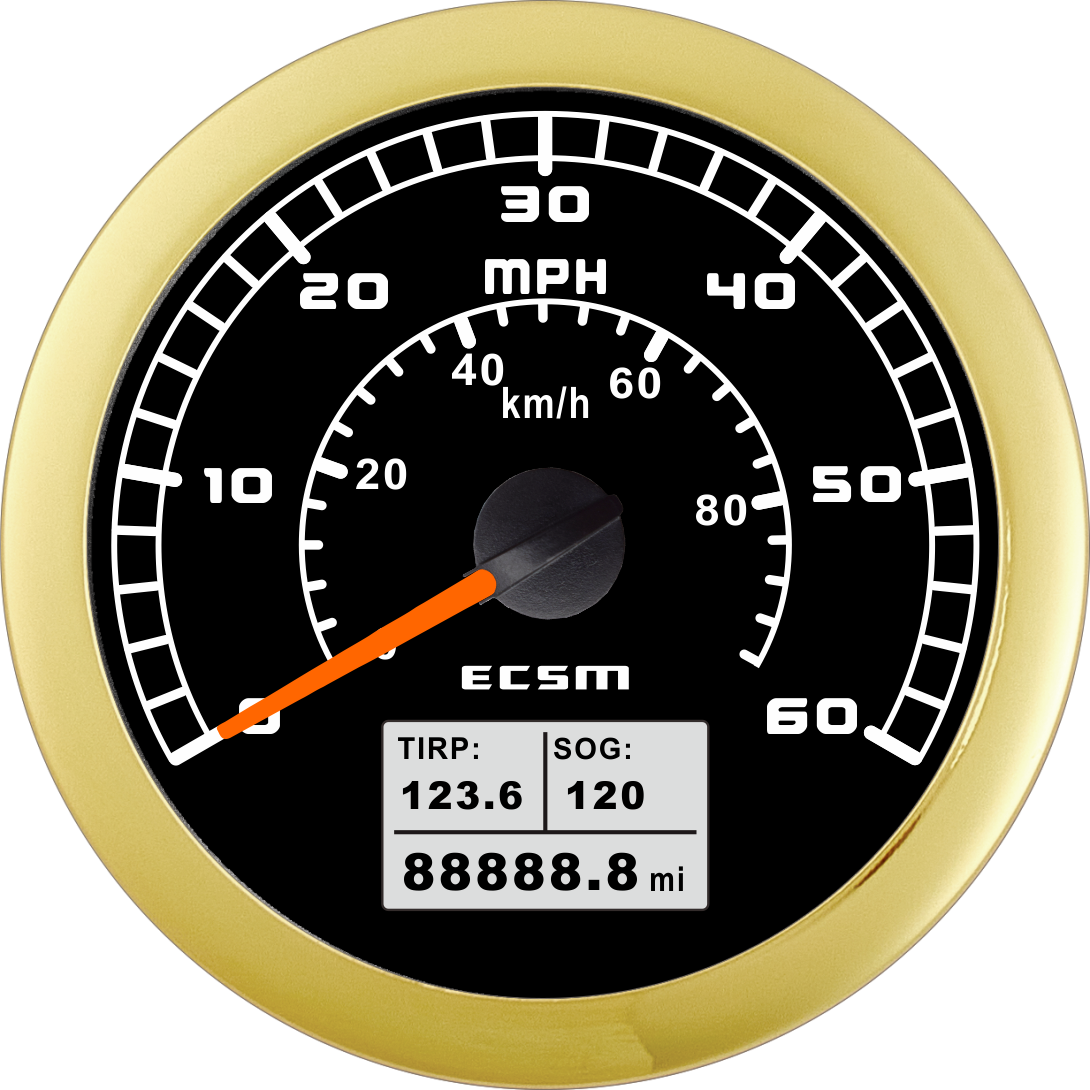 ECT-GPS speedometer 60MPH