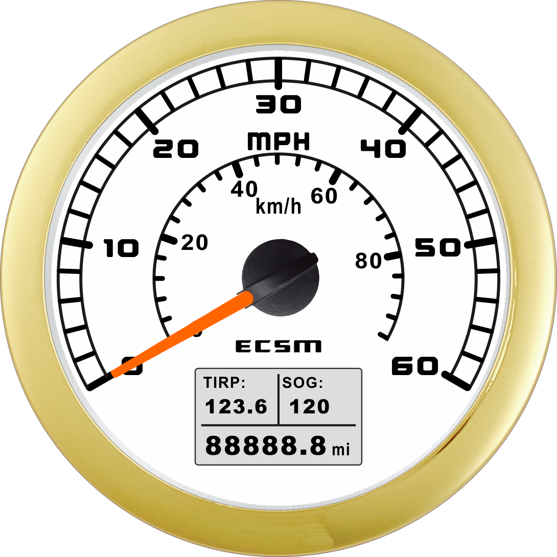 ECT-GPS speedometer 60MPH