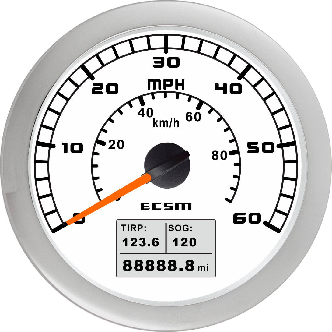 ECT-GPS speedometer 60MPH