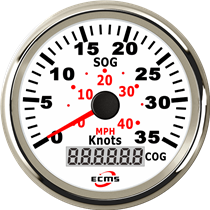 GPS Speedometer 35 Knots