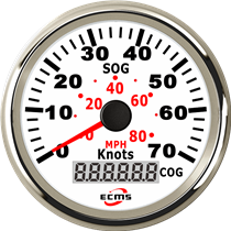 GPS Speedometer 70 Knots