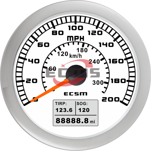 ECT-GPS speedometer 200MPH