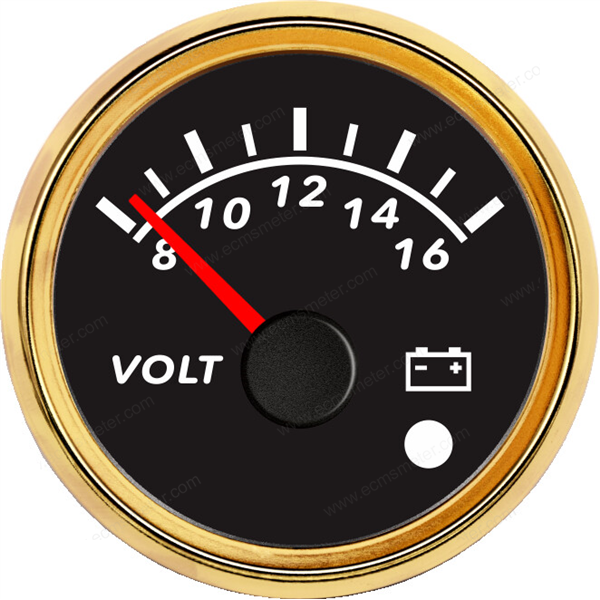 ECPC/ECPS-Voltmeter 12V (with low level alarm light)